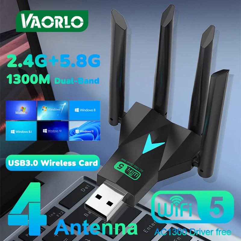 1300Mbps WiFi USB    2.4G+5.8G ̹ ʿ  4 ׳ USB 3.0 PC/ƮϿ   ī WIFI ֽ 